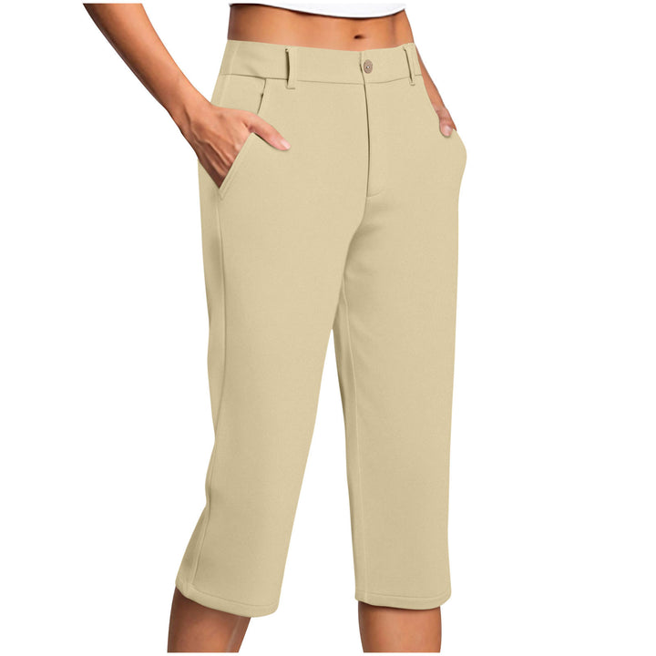 Damen Capri-Hose mit bequemer Passform und praktischen Taschen Drune