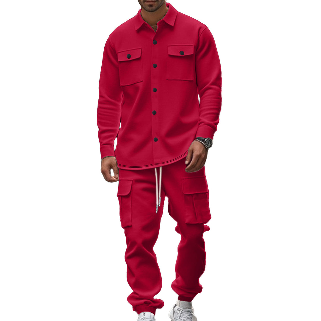 Herren nan Overshirt-Jacke im urbanen Utility-Look mit aufgesetzten Brusttaschen Drune