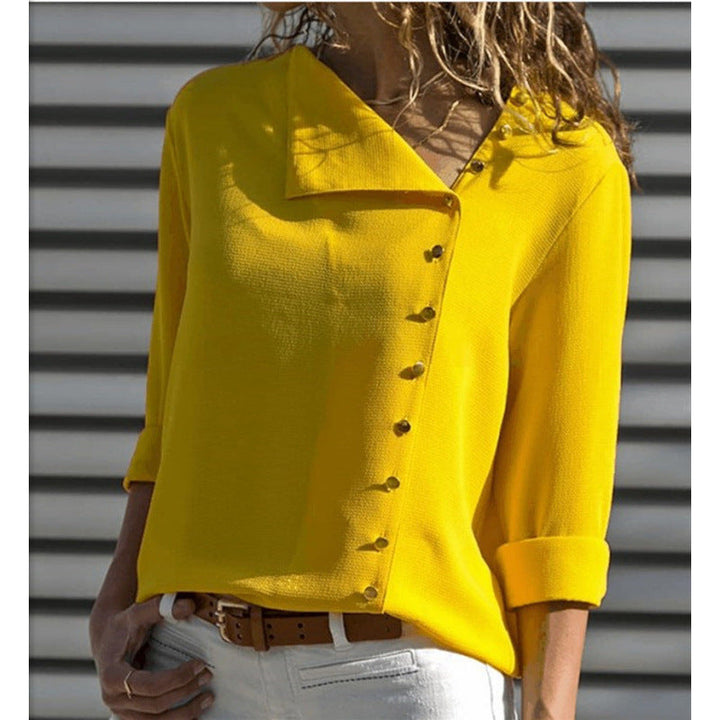 Damen Button-Up Relaxed Fit Bluse Drune