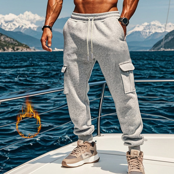 Herren Sportliche Cargo-Jogginghose mit elastischem Bund und praktischen Taschen Drune