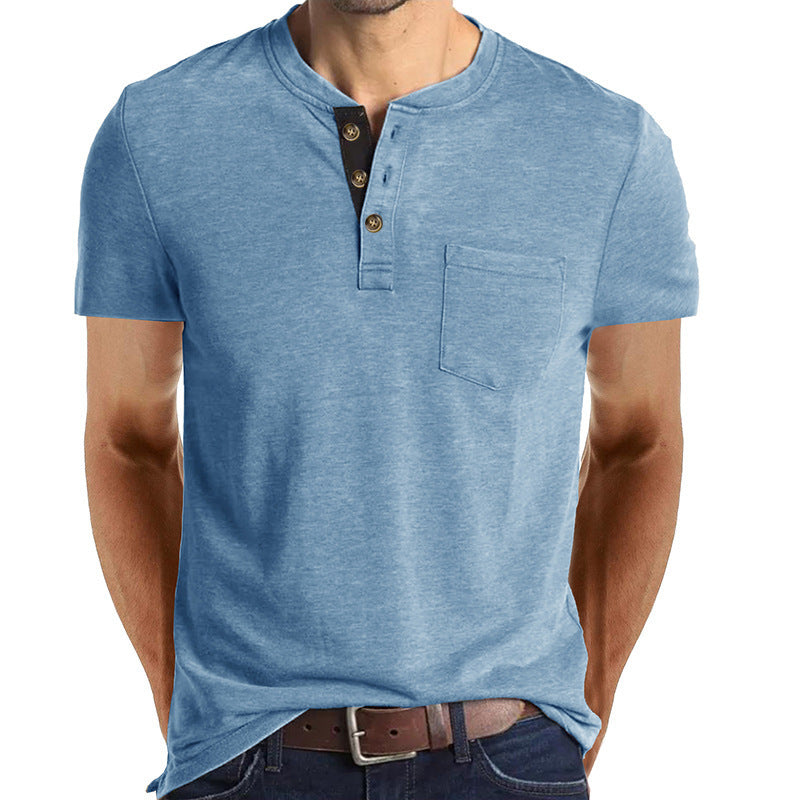 Stylisches Herren Henley-Shirt Drune