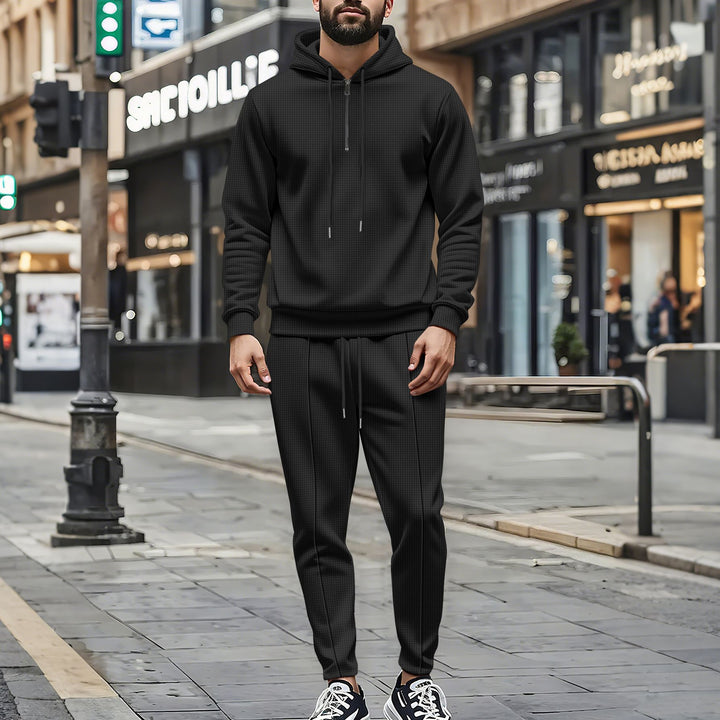 Herren Sportliches Jogginganzug mit strukturiertem Design Drune
