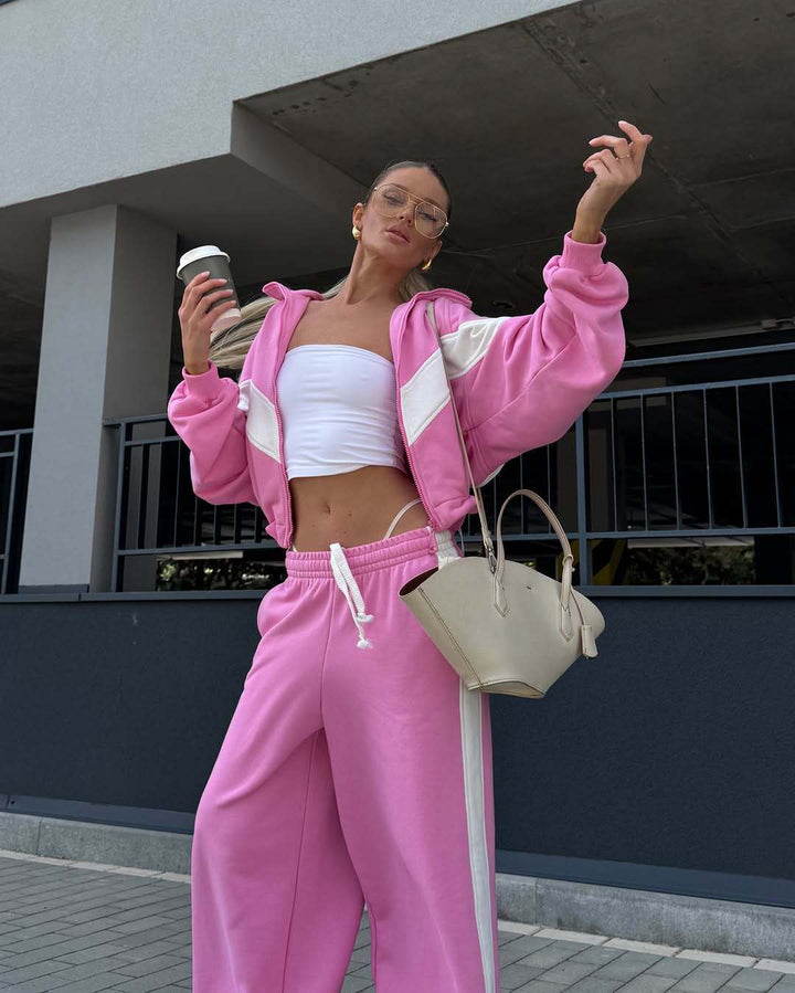 Damen sportlicher Windbreaker mit elastischen Bündchen und reflektierenden Details Drune