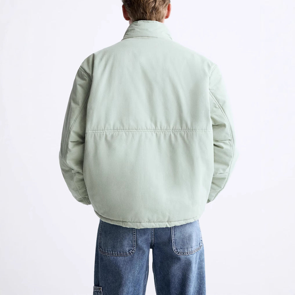 Damen gesteppte Komfortjacke mit großen Taschen und elastischen Bündchen Drune