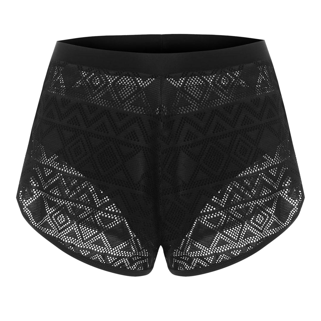 Damen Sportliche Shorts mit luftiger Netzstruktur Drune