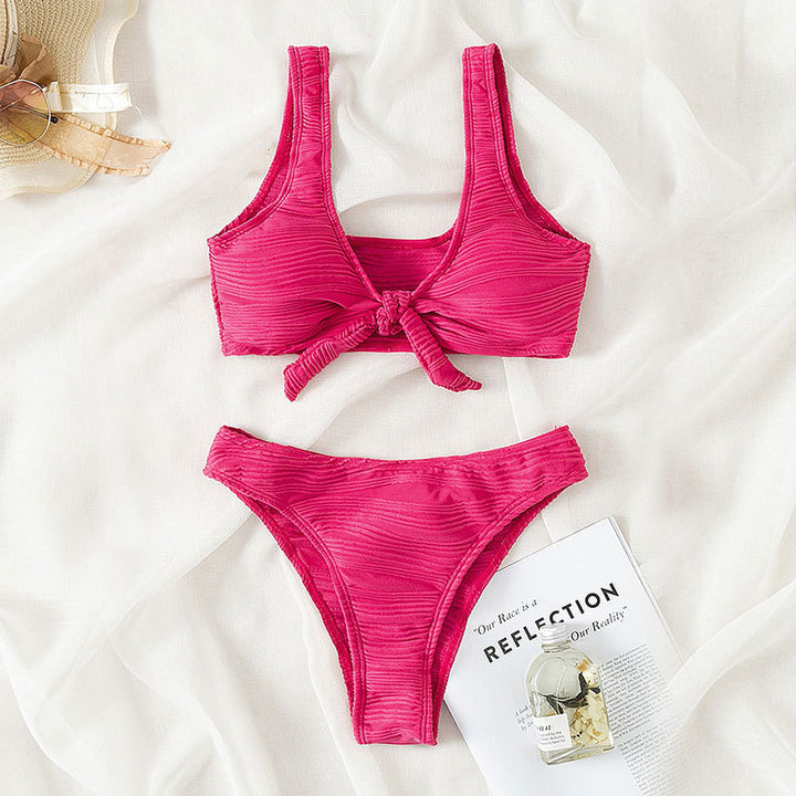 Damen Sportliches Bikini-Set mit raffiniertem Knotendesign Drune