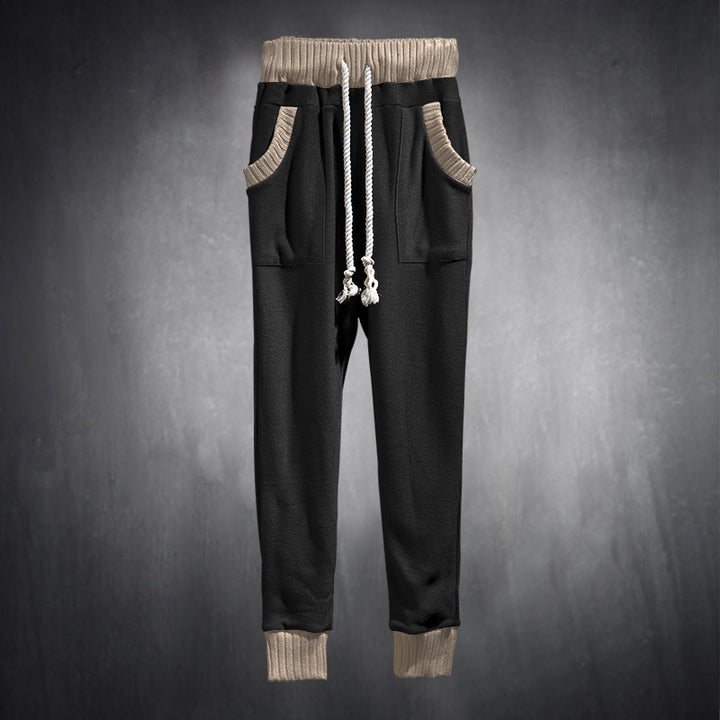 Herren Sportliche Jogginghose mit bequemen seitlichen Eingrifftaschen und elastischem Bund Drune
