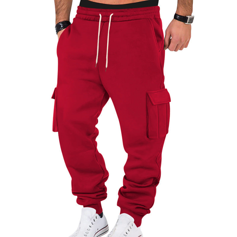 Herren Cargo-Sweatpants mit elastischem Bund und praktischen Seitentaschen Drune