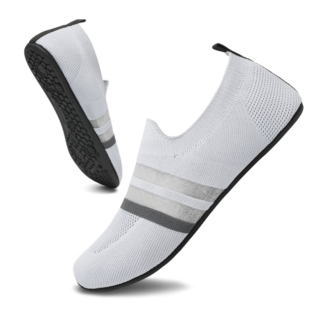 Damen nan ultra-flexibler Strick-Ballerina mit sockenähnlichem Schaft, elastischem Einstieg und rutschfester Flexsohle Drune