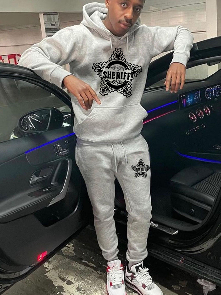 Damen Hoodie- und Jogginghose-Set mit einzigartigem Sheriff-Design Drune