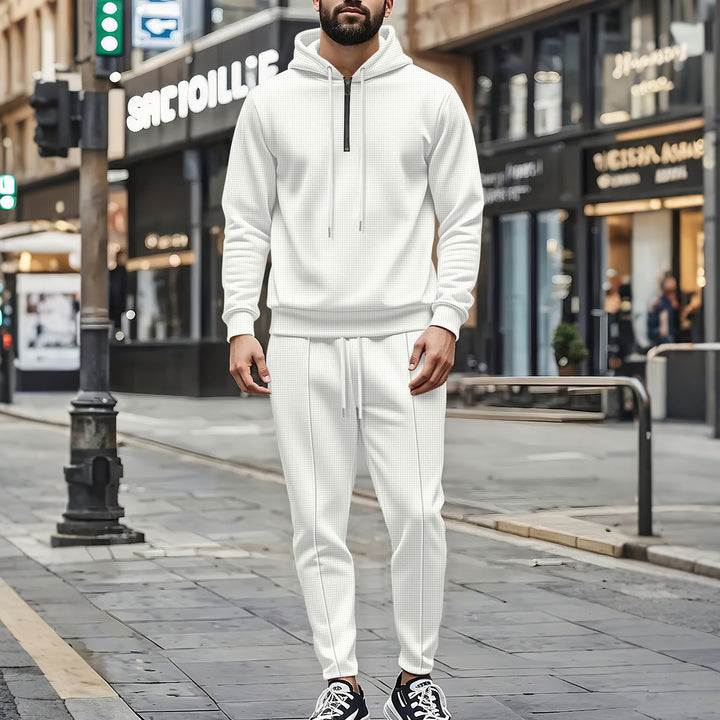 Herren Sportliches Jogginganzug mit strukturiertem Design Drune