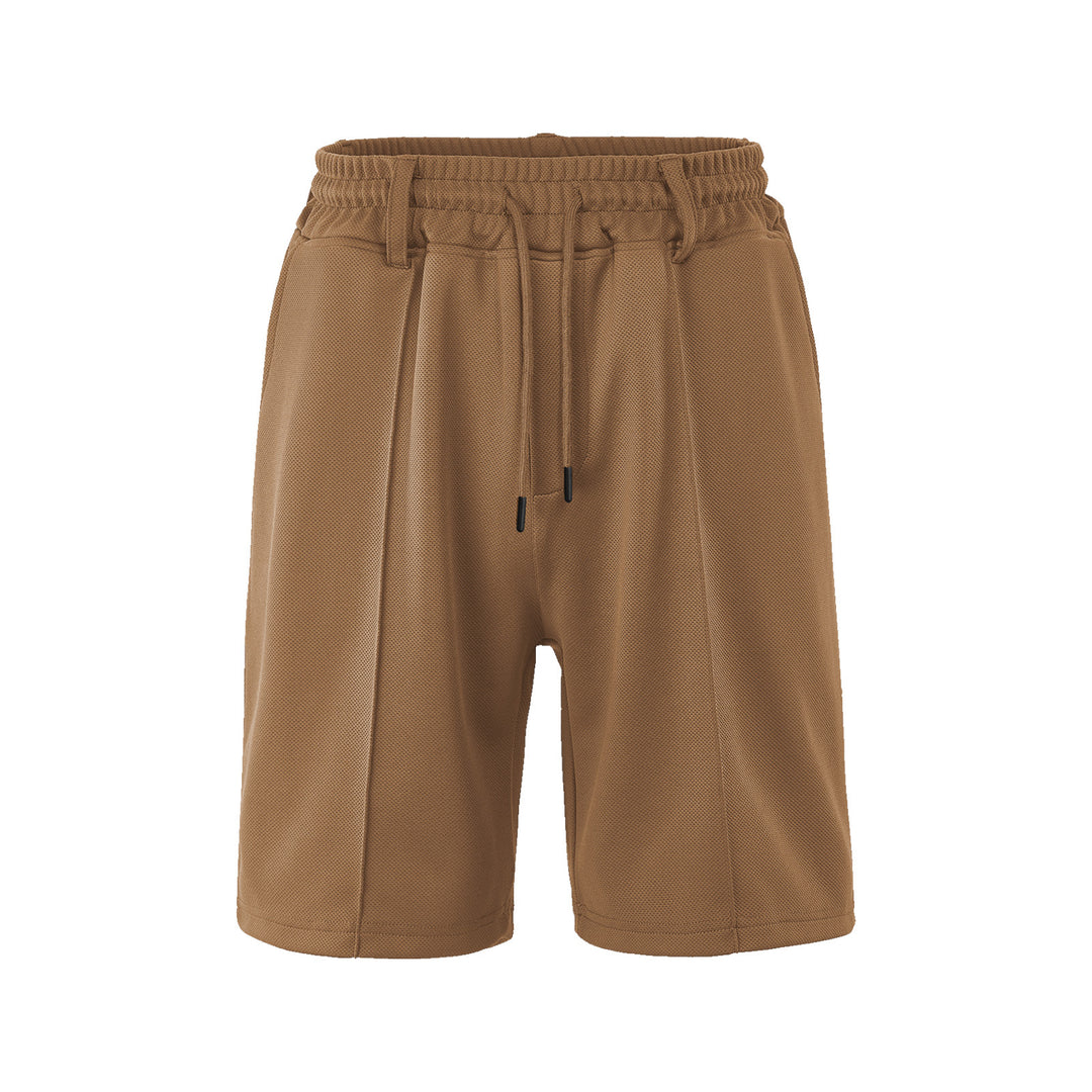 Herren nan Chino-inspirierte Relax-Shorts mit Bundfalten elastischem Tunnelzug und Eingrifftaschen Drune