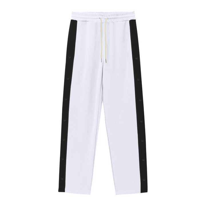 Herren Sportliche Jogginghose mit Druckknopfverschluss und atmungsaktivem Material Drune