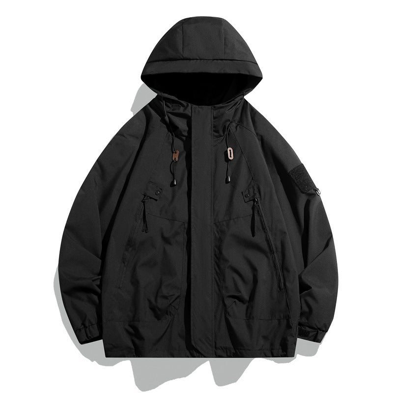 Damen technische Funktionsjacke mit verstellbarem Kapuzensystem und robustem Wetterschutz Drune