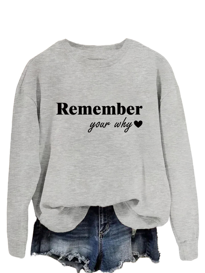 Damen Sweatshirt mit motivierendem Aufdruck und lässigem Schnitt Drune