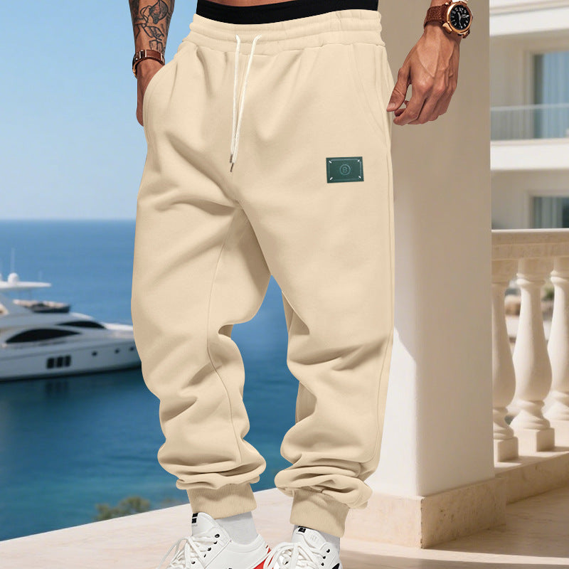 Herren bequeme Jogginghose mit verstellbarem Bund und praktischen Seitentaschen Drune