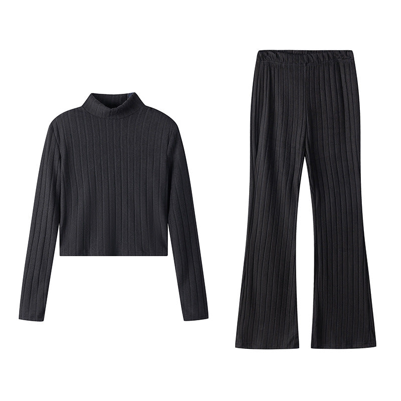 Damen Stricksatz mit hochgeschlossenem Design und lässigem Schnitt Drune