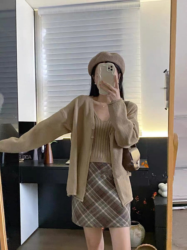 Damen Kuschelige Strickjacke mit sanfter Textur und lässigem Schnitt Drune