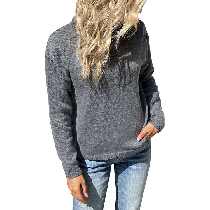 Damen Strickpullover mit modernem Rundhalsausschnitt und bequemer Passform Drune