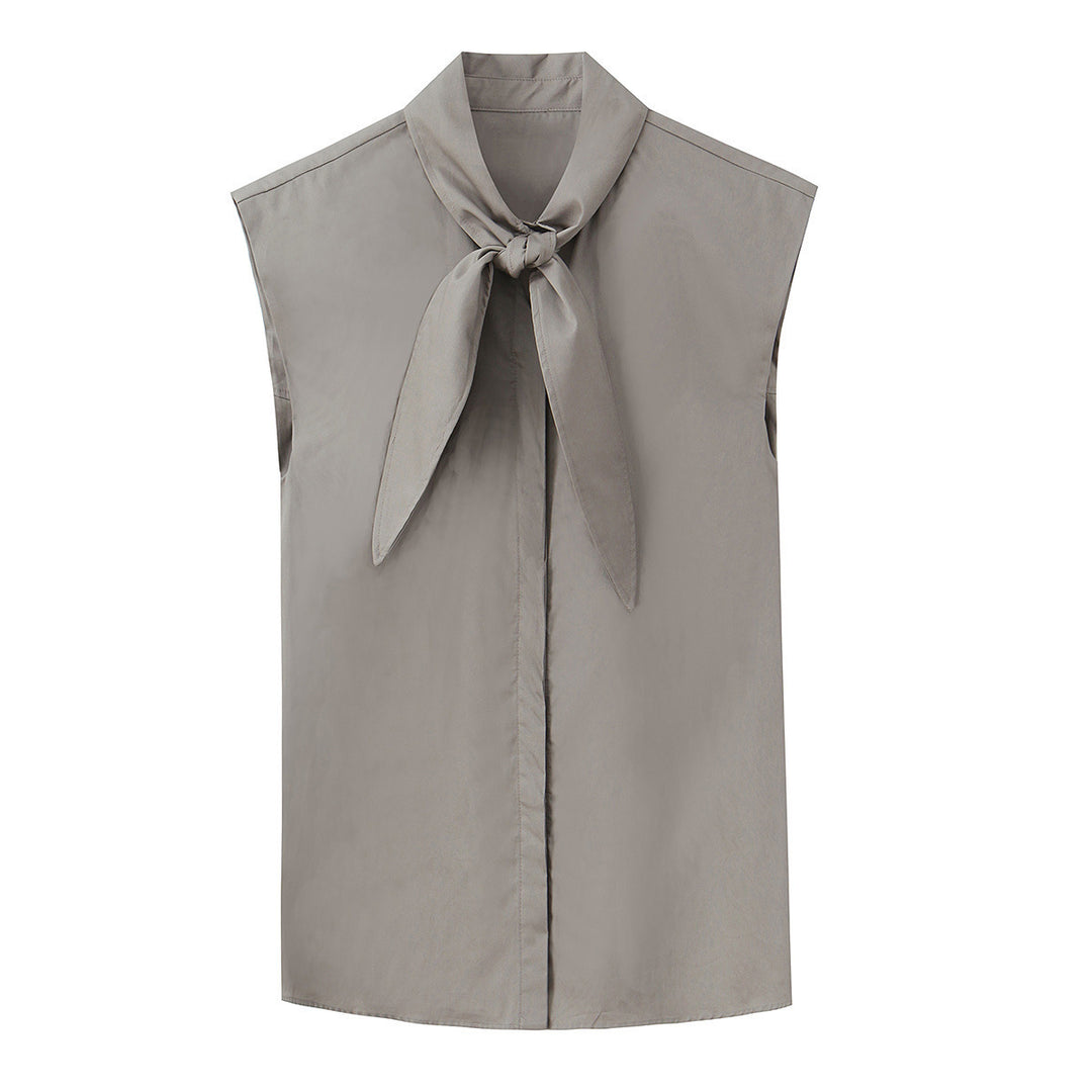 Damenbluse mit Schleifenkragen Drune