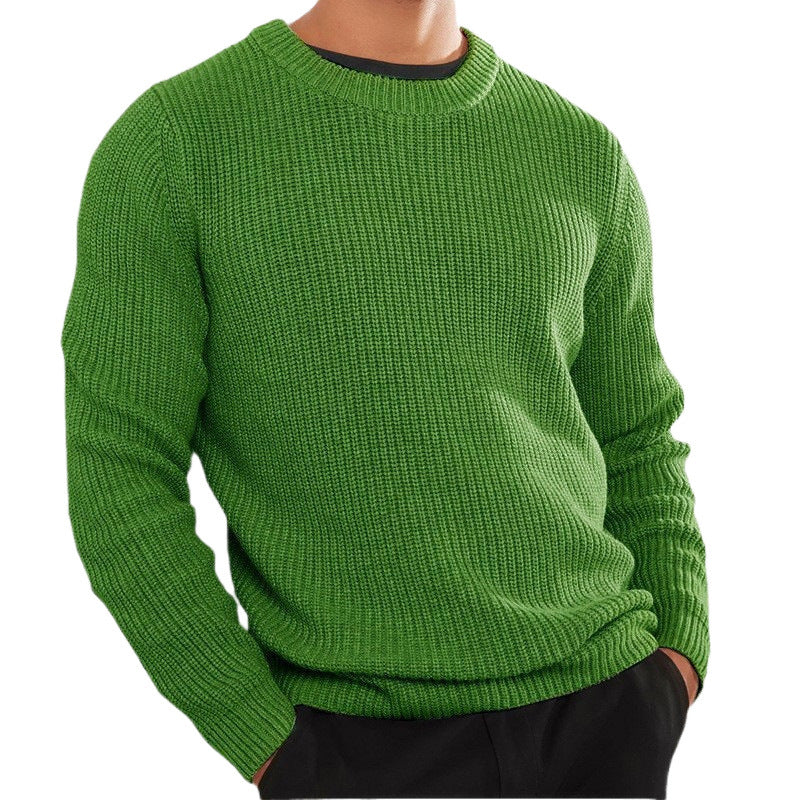 Herren Strickpullover mit strukturierter Oberfläche und Rundhalsausschnitt Drune