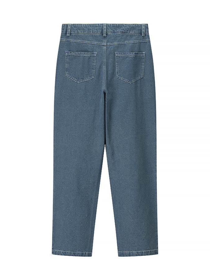 Damen High-Waist Jeans im modernen Karomuster Drune