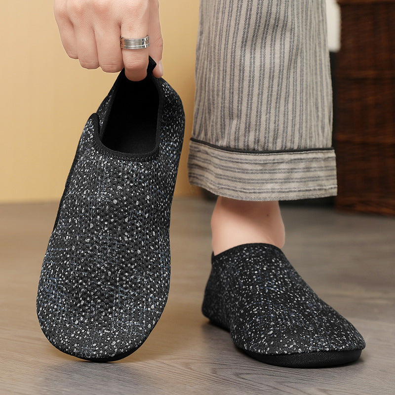 Damen nan nahtloser Strick-Slipper mit ultraflexibler Antirutschsohle Drune