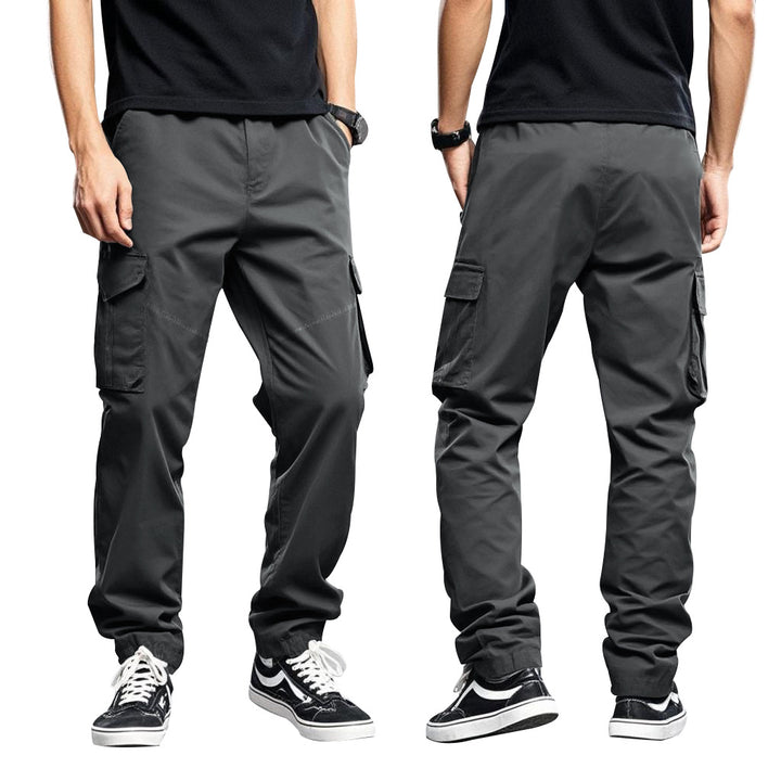 Herren nan Utility-Cargohose mit großen aufgesetzten Klappentaschen und schmal zulaufender Silhouette Drune