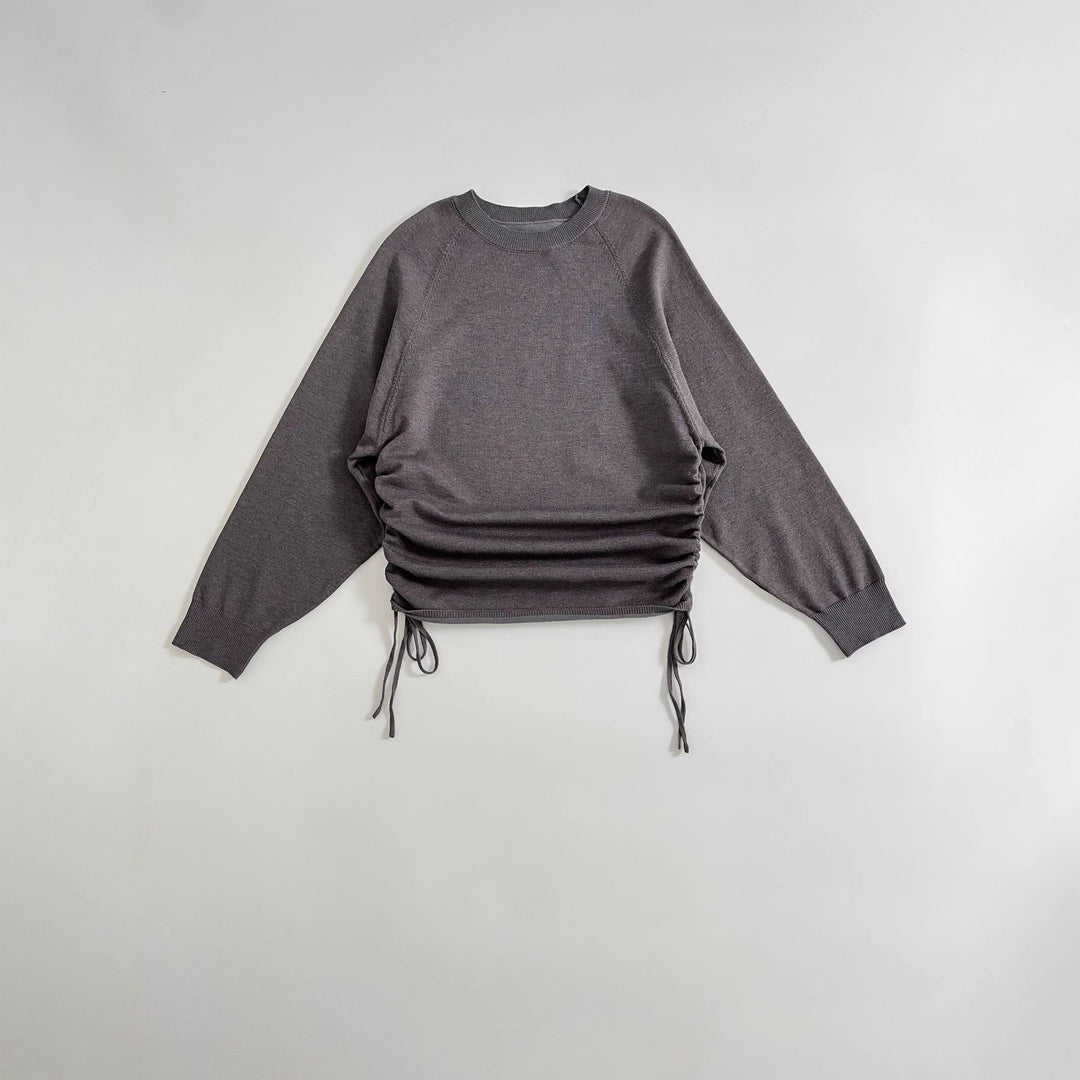 Damen Sportlicher Pullover mit seitlichen Schnürungen Drune