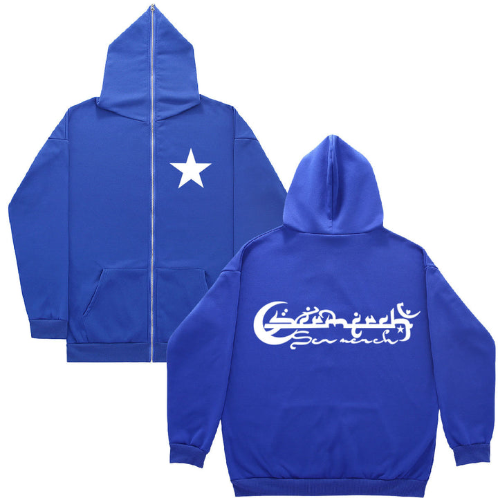 Damen Kapuzenjacke mit stylischem Aufdruck und praktischen Taschen Drune