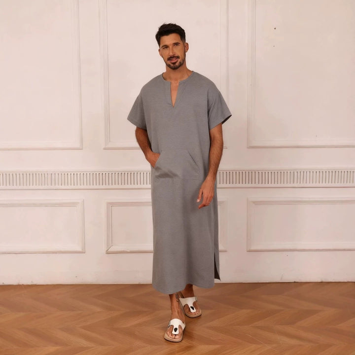 Drune | Bequeme Djellaba mit V-Ausschnitt