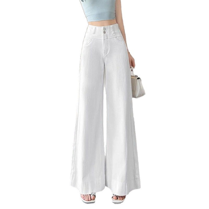Damen Weite Denim-Hosen Drune