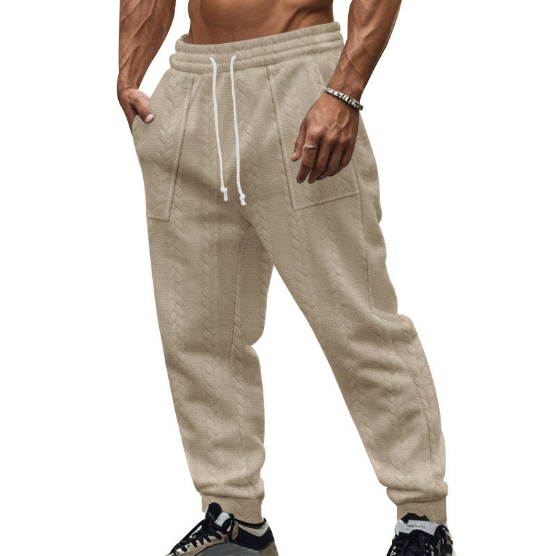Herren Bequeme Trainingshose mit seitlichen Taschen und regulierbarem Kordelzug Drune