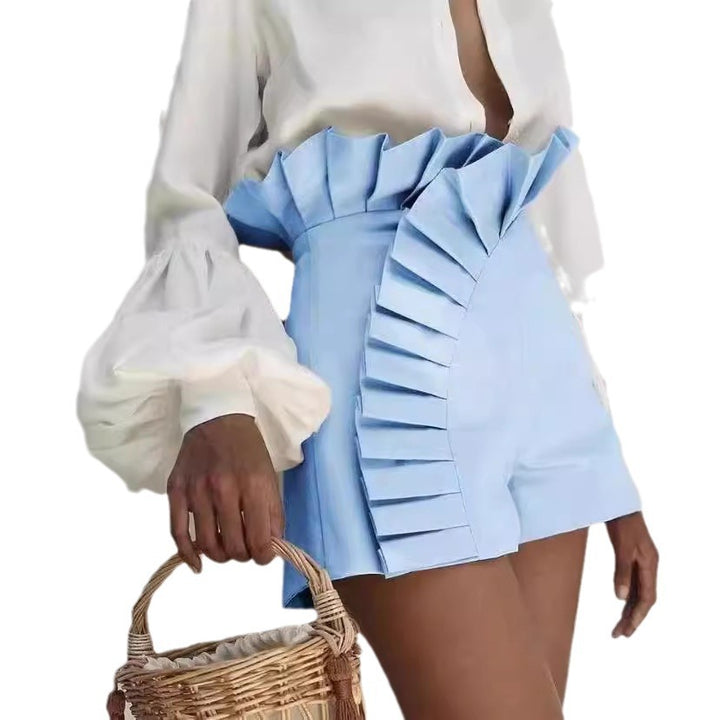 Damen Rüschenshorts mit asymmetrischem Schnitt Drune