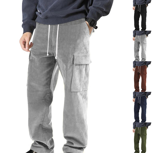 Herren Cargo-Hose im lässigen Schnitt mit elastischem Bund und praktischen Taschen Drune