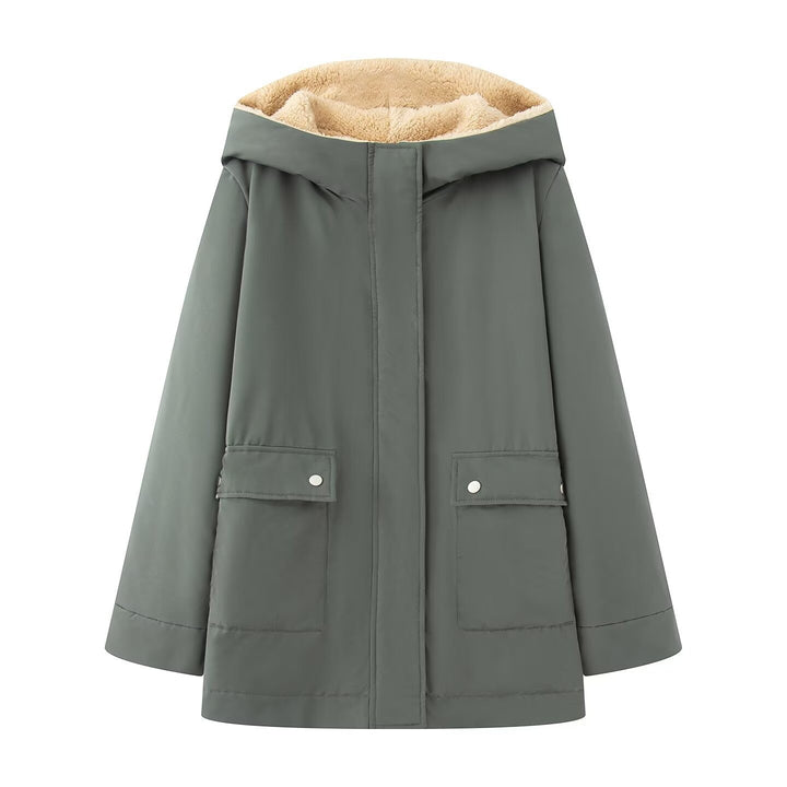 Damen Funktionsjacke mit hohem Kragen und warmem Innenfutter Drune