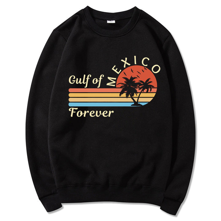 Damen Sweatshirt mit tropischem Grafikdesign und modernem Aufdruck Drune