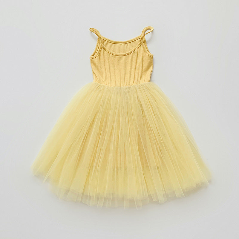 Mädchen Tüll Skater Tanzkleid Drune