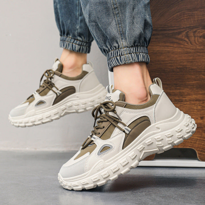 Damen modische Chunky Sneakers mit griffiger Sohle Drune