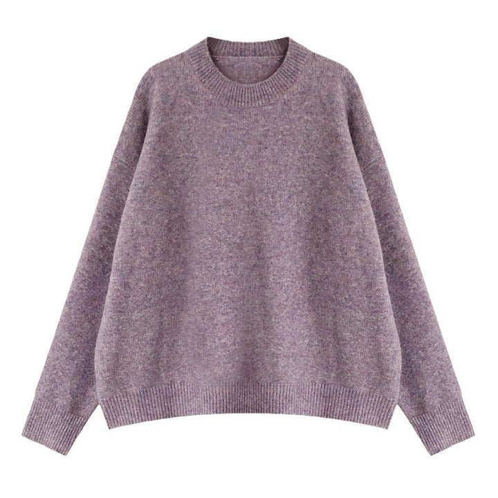 Damen Oversized Strickpullover mit weitem Schnitt und hohen Bündchen Drune