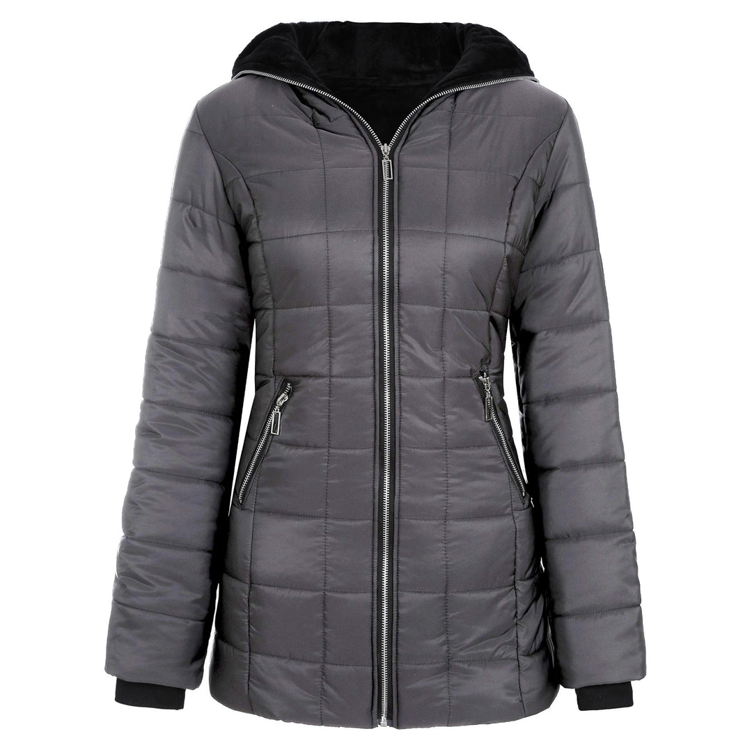 Damen Sportliche Funktionsjacke mit Kapuze und isolierendem Futter Drune
