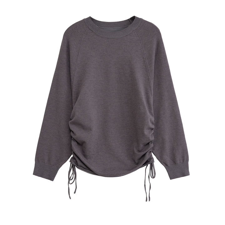 Damen Sportlicher Pullover mit seitlichen Schnürungen Drune