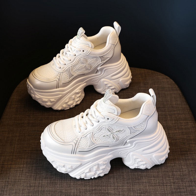 Damen Chunky Sneakers mit voluminösem Profil und atmungsaktiver Struktur Drune