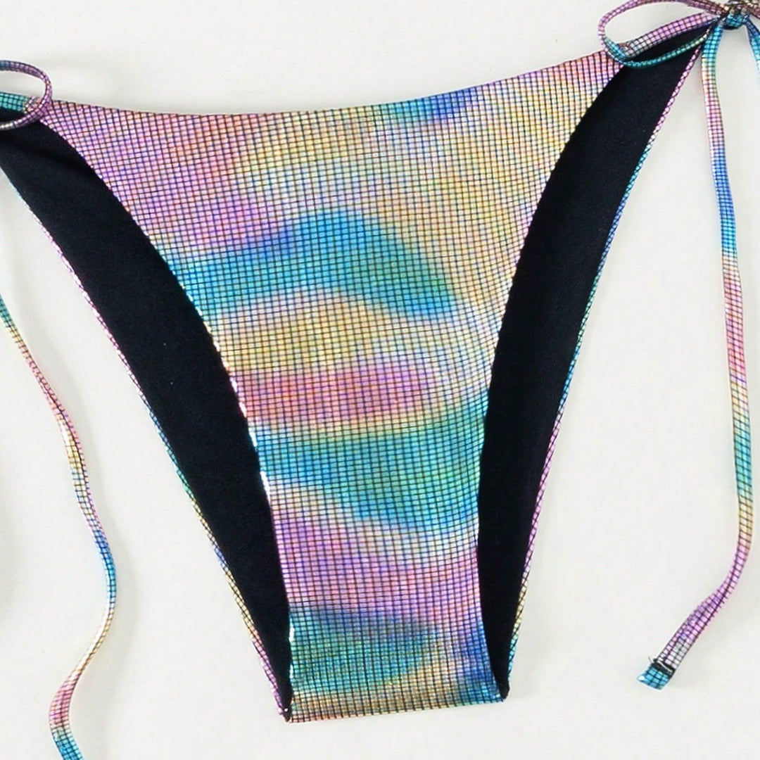 Damen Funktionsfähiger Triangel-Bikini mit stylischem Farbverlauf Drune