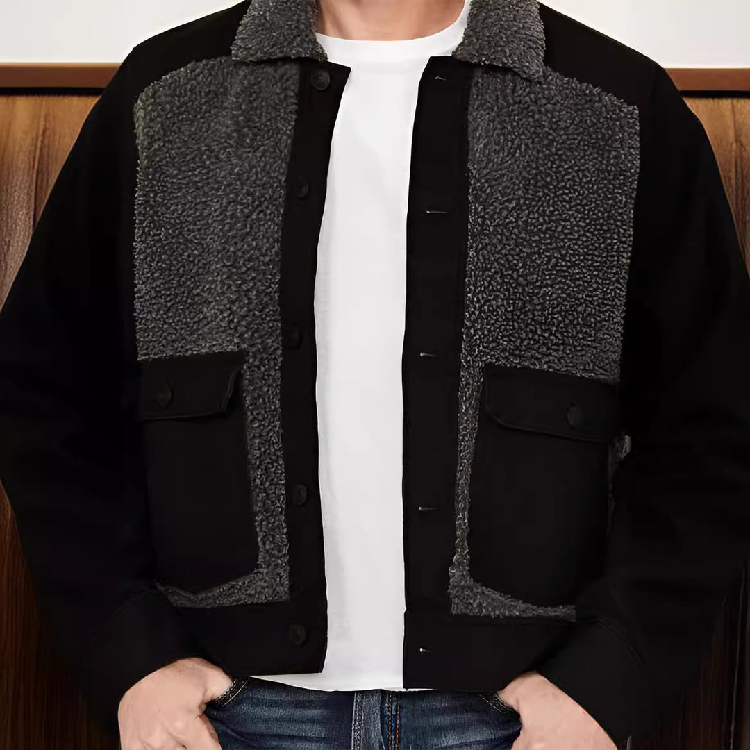 Herren lässige Fleece-Jacke Drune