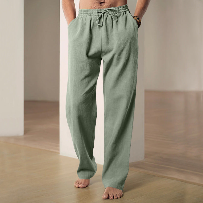 Herren Bequeme Sommerfreizeithose mit elastischem Bund Drune