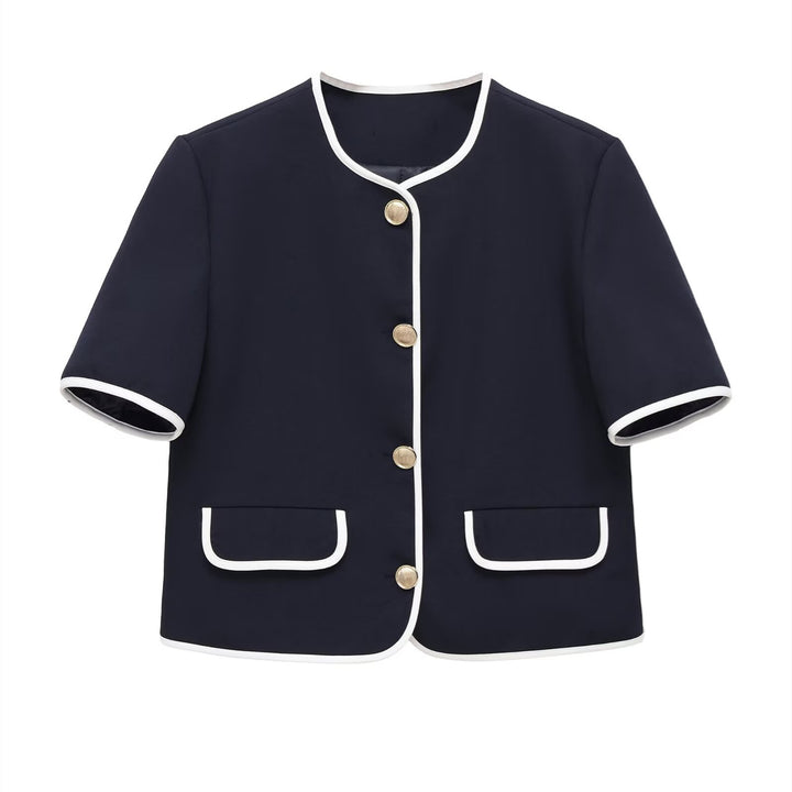 Damen modisches Set mit eleganter Jacke und weit geschnittenen Hosen Drune