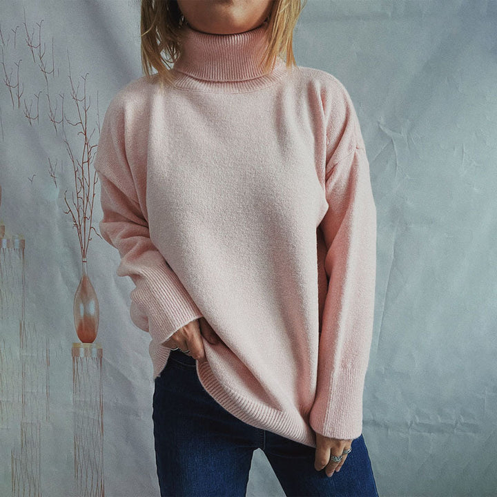 Drune | Weicher Pullover Aus Einfarbigem Strick