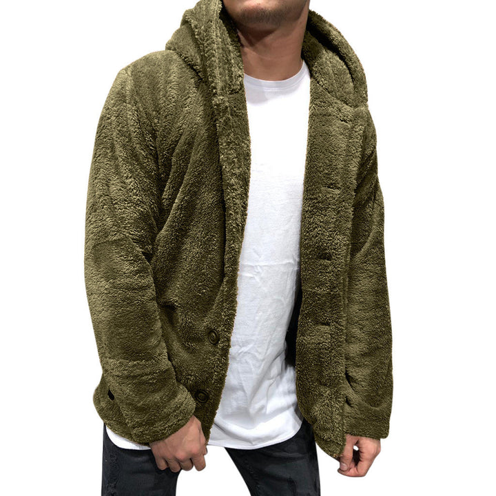 Herren Kuschelige Teddyjacke mit breitem Revers und praktischen Taschen Drune