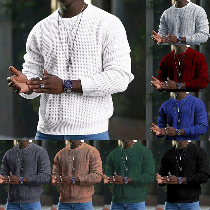 Herren stilvoller Strickpullover mit strukturiertem Design Drune